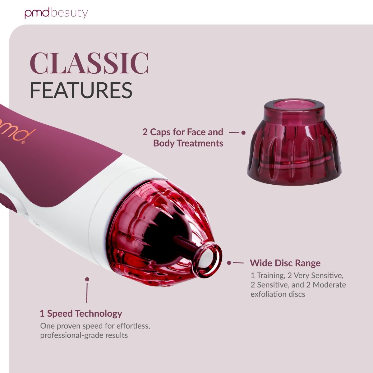 PMD Personal Microderm Clasico Microdermoabrasión en Casa para una Piel Más Suave y Radiante
