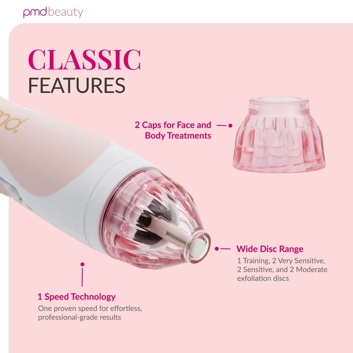 PMD Personal Microderm Clasico Microdermoabrasión en Casa para una Piel Más Suave y Radiante