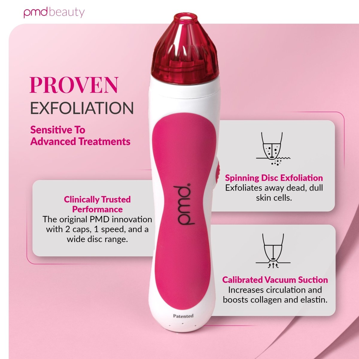 PMD Personal Microderm Clasico Microdermoabrasión en Casa para una Piel Más Suave y Radiante