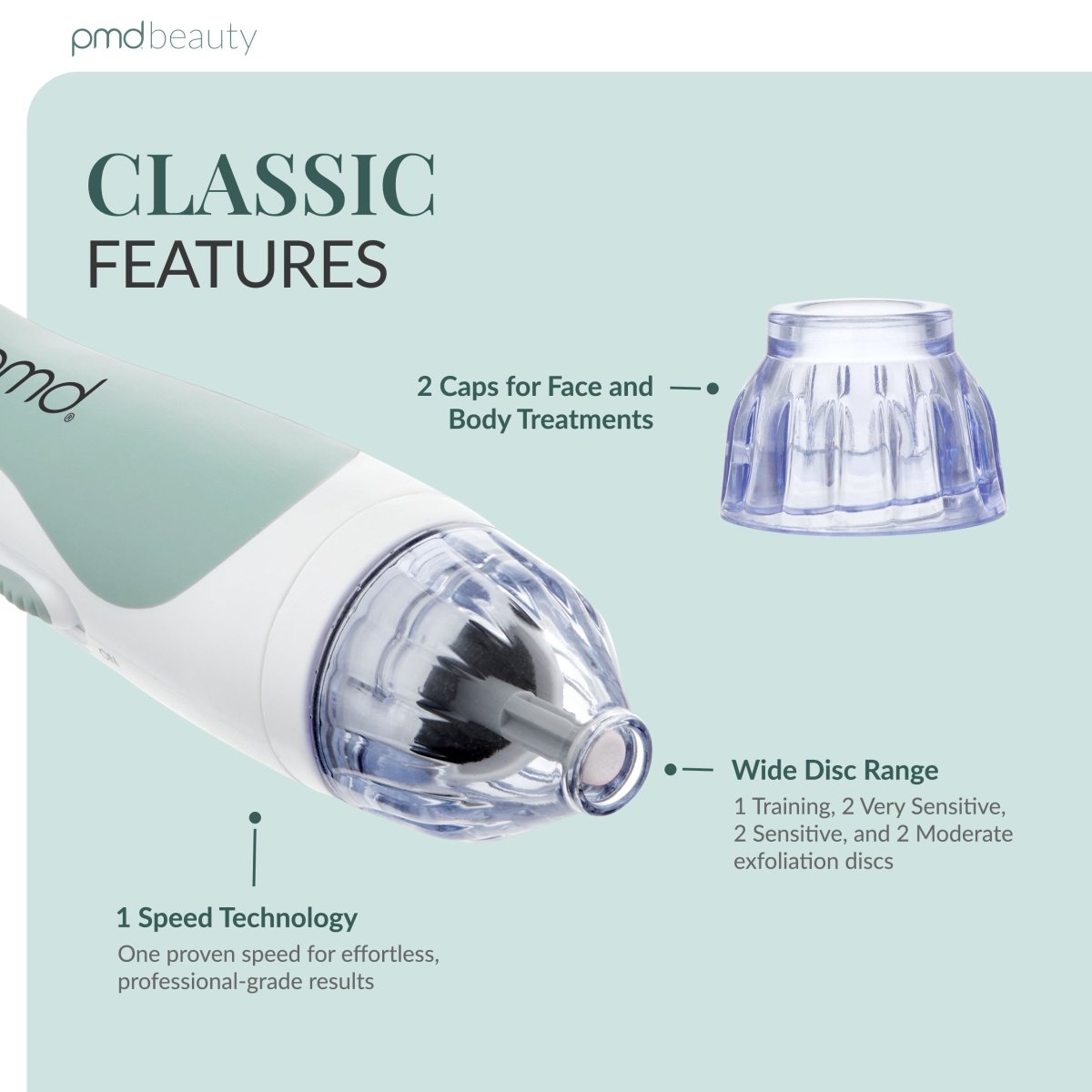 PMD Personal Microderm Clasico Microdermoabrasión en Casa para una Piel Más Suave y Radiante