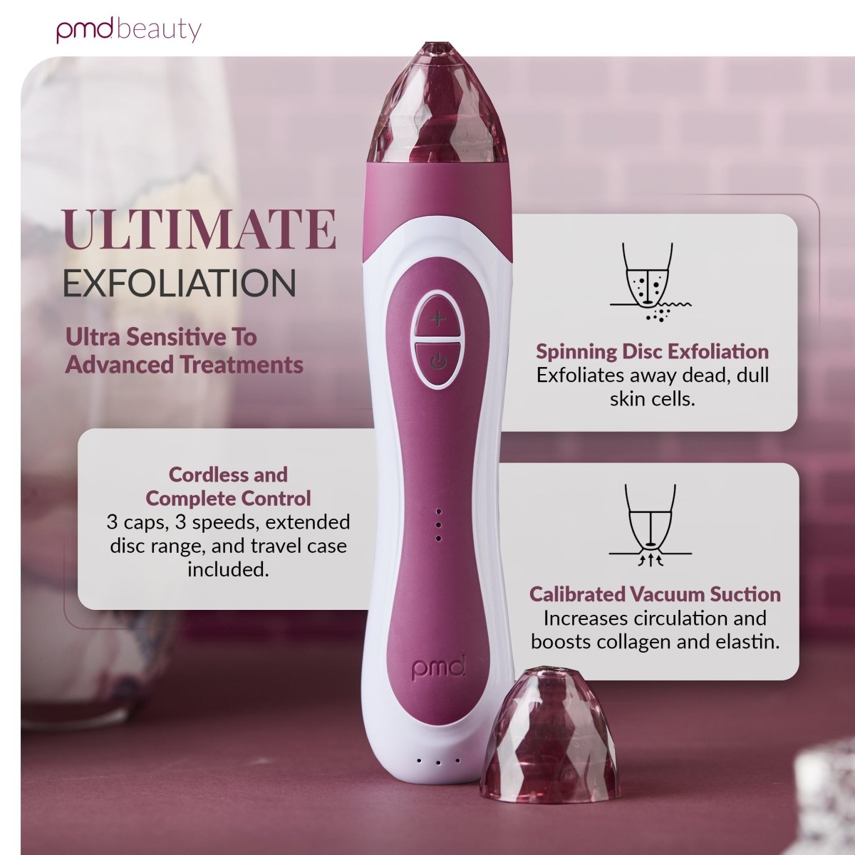 PMD Personal Microderm Elite Pro Microdermoabrasión Profesional para Rostro y Cuerpo