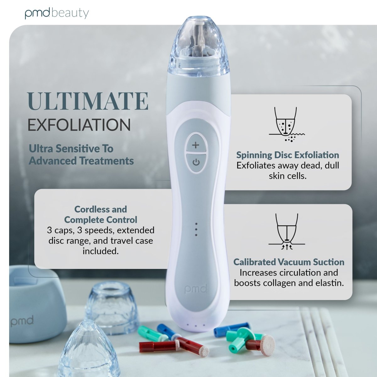 PMD Personal Microderm Elite Pro Microdermoabrasión Profesional para Rostro y Cuerpo