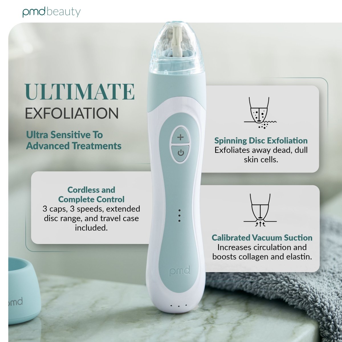 PMD Personal Microderm Elite Pro Microdermoabrasión Profesional para Rostro y Cuerpo