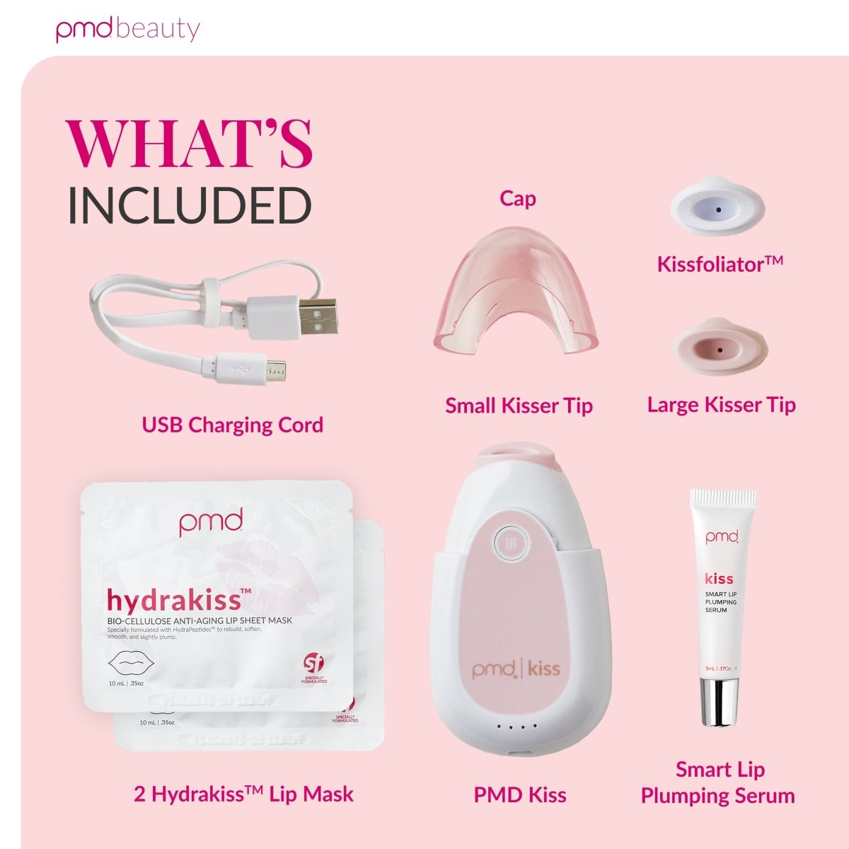 PMD Kiss | Dispositivo para Aumentar el Volumen de los Labios y Reducir Líneas Finas