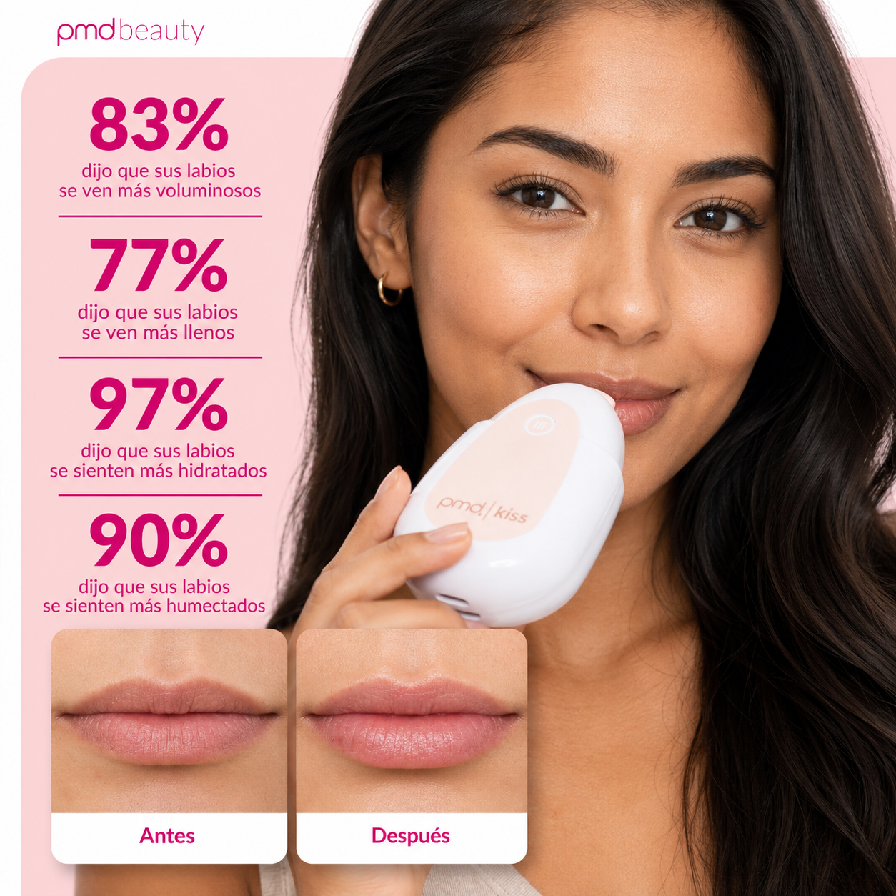 PMD Kiss | Dispositivo para Aumentar el Volumen de los Labios y Reducir Líneas Finas