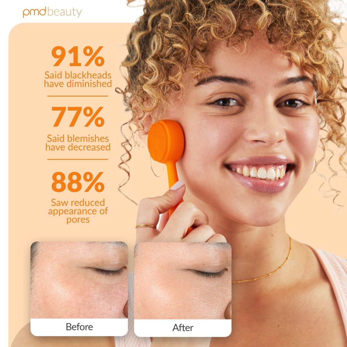 PMD Clean Mini | Cepillo Facial de Silicona para Limpieza Profunda y Rejuvenecimiento Facial