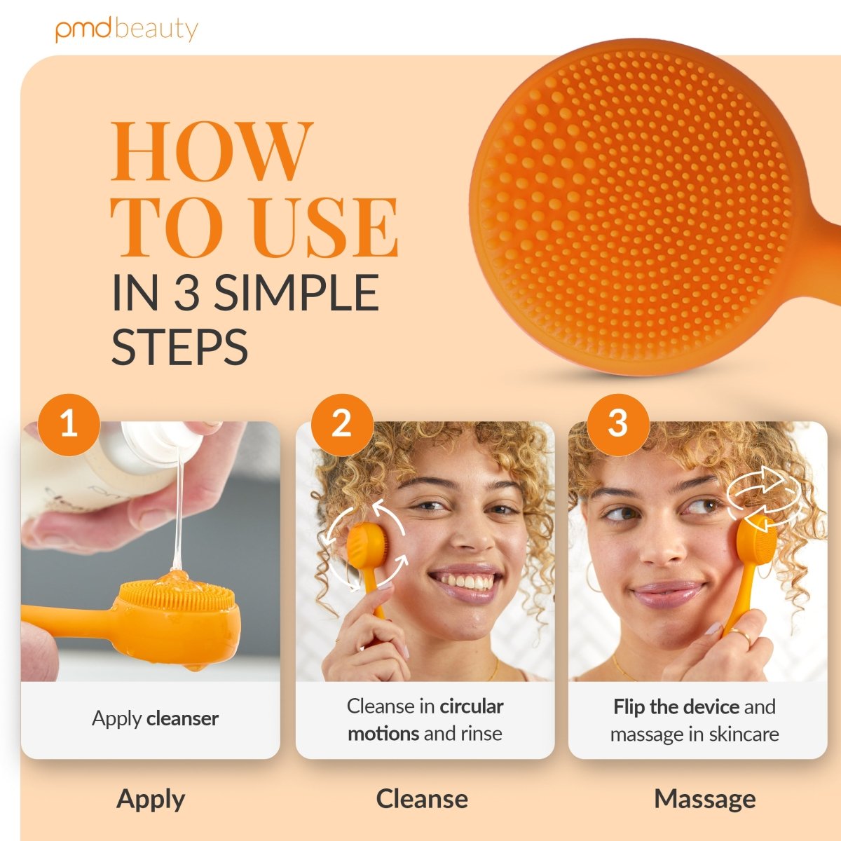 PMD Clean Mini | Cepillo Facial de Silicona para Limpieza Profunda y Rejuvenecimiento Facial