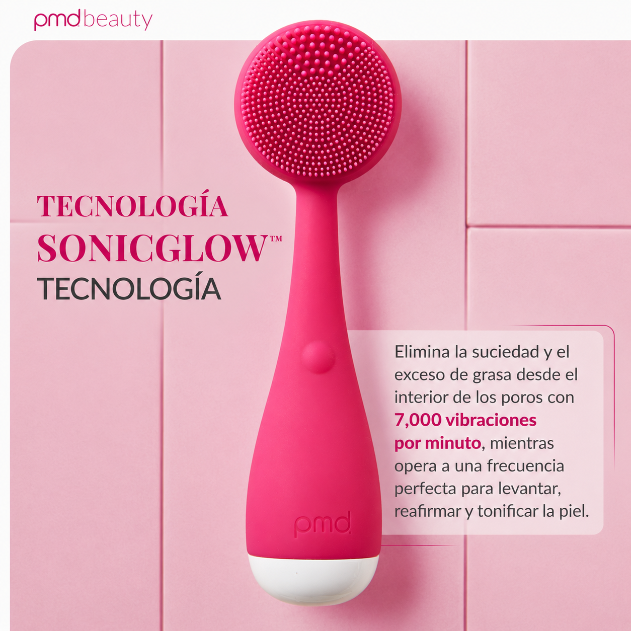 PMD Clean Mini | Cepillo Facial de Silicona para Limpieza Profunda y Rejuvenecimiento Facial