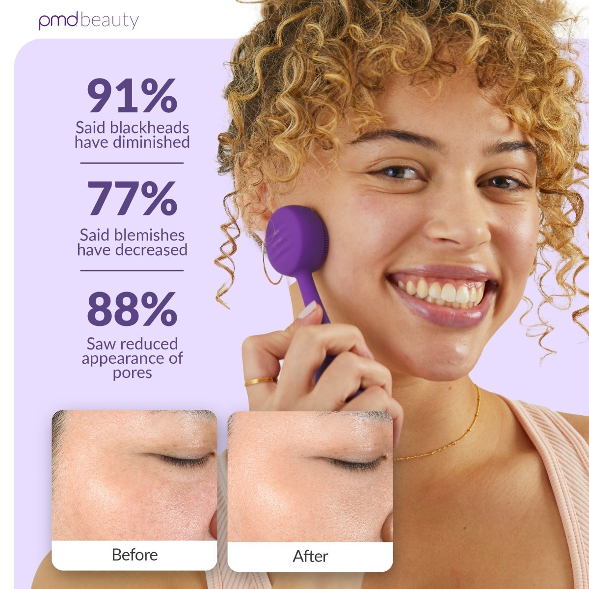 PMD Clean Mini | Cepillo Facial de Silicona para Limpieza Profunda y Rejuvenecimiento Facial