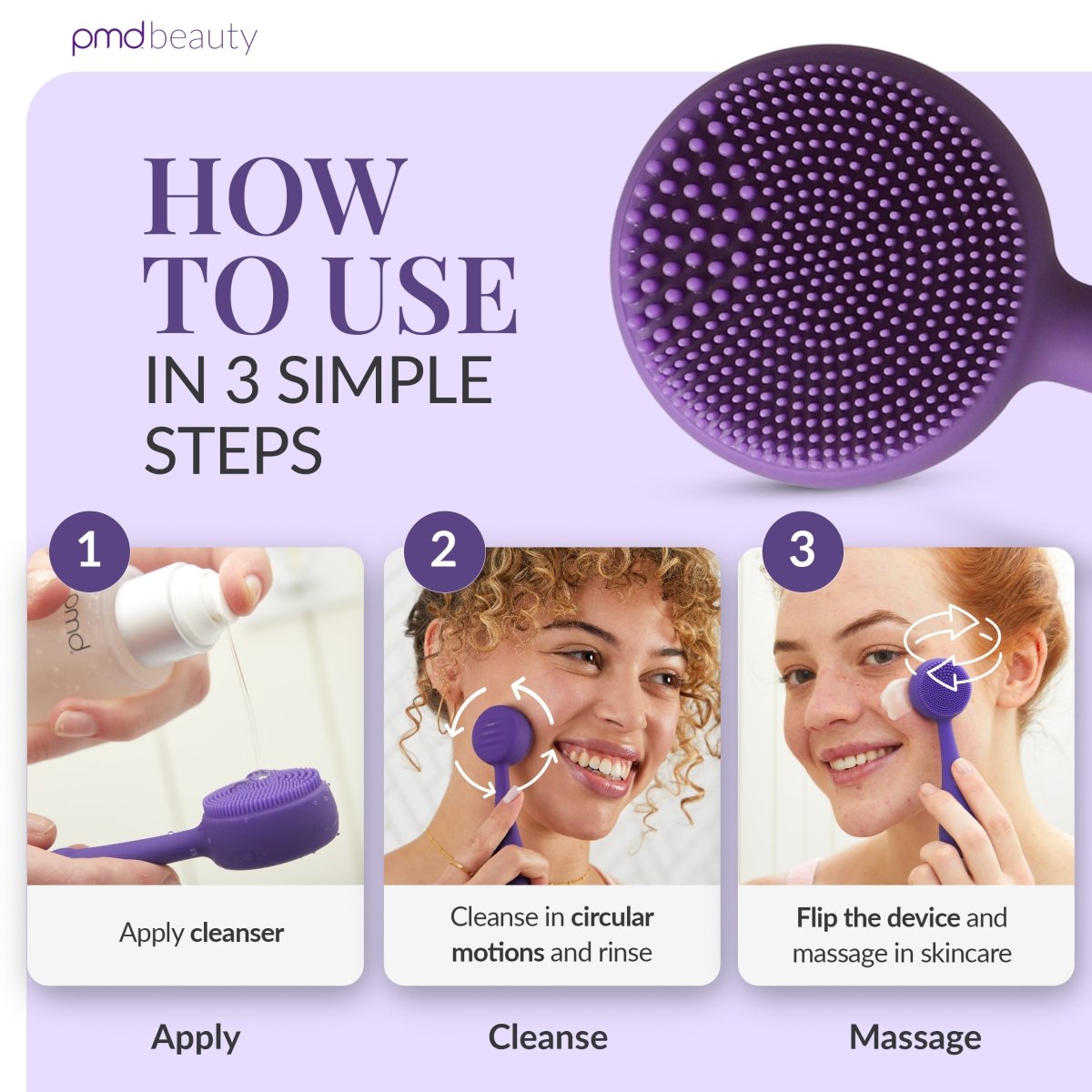 PMD Clean Mini | Cepillo Facial de Silicona para Limpieza Profunda y Rejuvenecimiento Facial