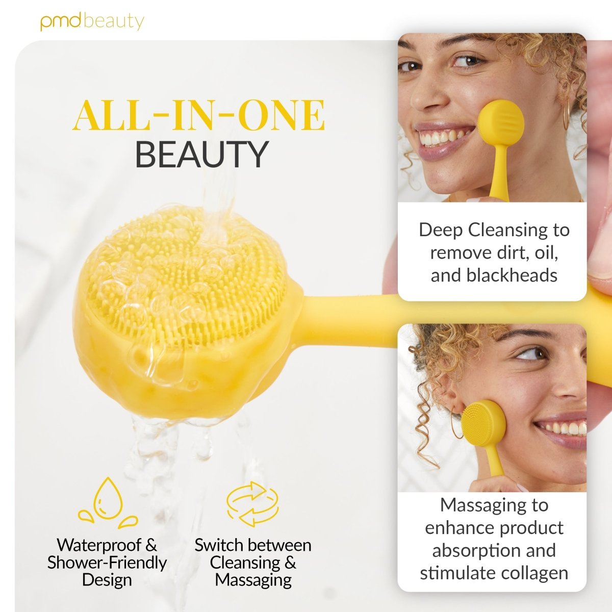PMD Clean Mini | Cepillo Facial de Silicona para Limpieza Profunda y Rejuvenecimiento Facial