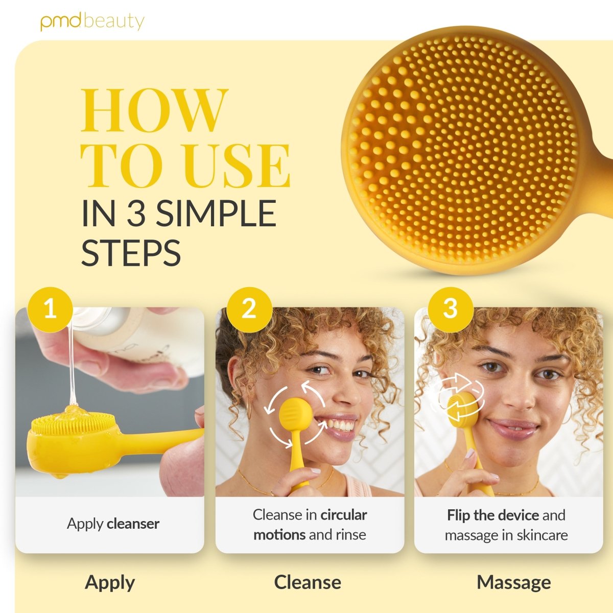PMD Clean Mini | Cepillo Facial de Silicona para Limpieza Profunda y Rejuvenecimiento Facial