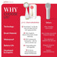 PMD Clean Redvolution | Cepillo Facial con Terapia de Luz Roja LED y Limpieza Profunda
