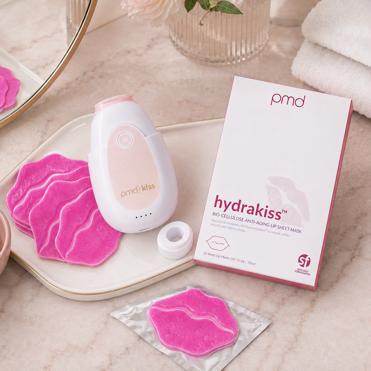 Combo: PMD Kiss + 10 Mascarillas Hydrakiss para Labios