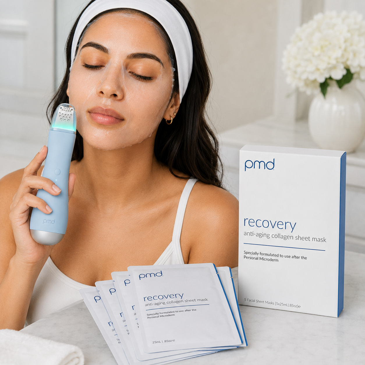 Combo: PMD WavePro + 5 Mascarillas Faciales de Colágeno